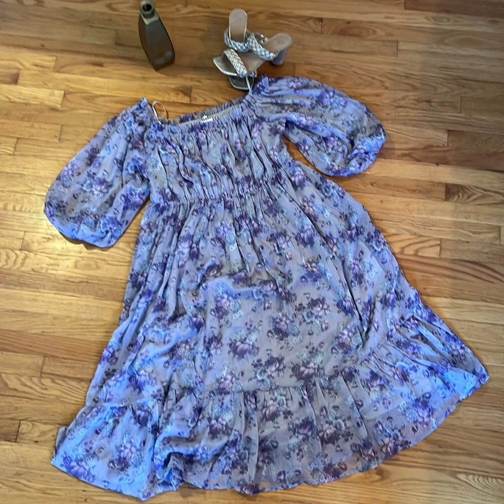 Arula Floral Midi Dress | Sz A
